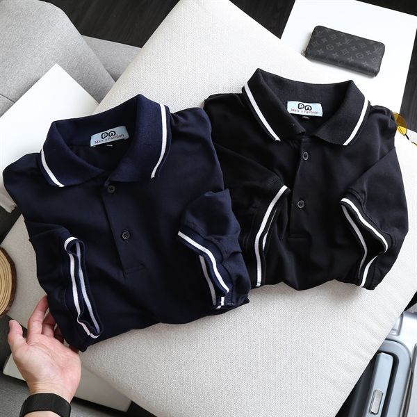 Áo thun polo cổ trụ viền cổ trơn big size nam 85-135kg  (mẫu 1- viển cổ)