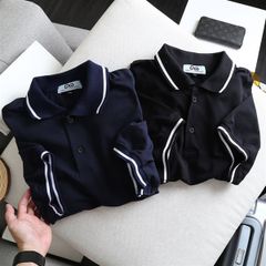 Áo thun polo cổ trụ viền cổ trơn big size nam 85-135kg  (mẫu 1- viển cổ)