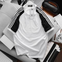 Áo thun cotton phối tay sọc vai thời trang cỡ đại (Mẫu 26)