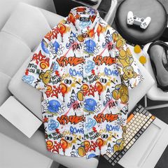 Áo sơ mi tay ngắn họa tiết thời trang bigsize nam (Mẫu 30)