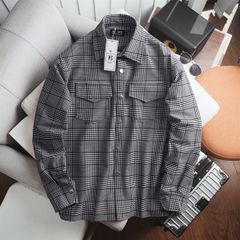 Áo khoác chất vải bố caro co giãn 4 chiều sang trọng, lịch lãm bigsize nam 90- 135 kg