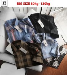 ÁO SƠ MI NAM tay ngắn caro BIGSIZE