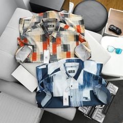 SALE 99K -Áo sơ mi tay ngắn họa tiết thời trang bigsize nam cỡ đại < 140kg