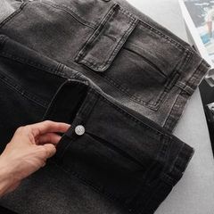 Quần Short jean đen túi hộp (Mẫu 3)