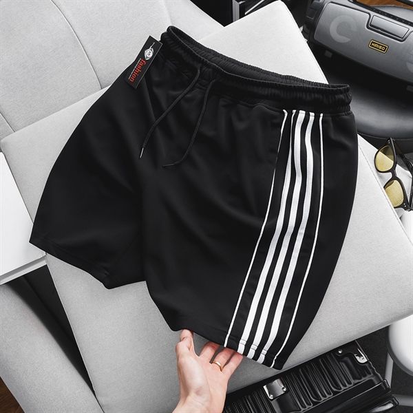 Quần short thun nam thời trang phối 5 sọc form bigsize (Mẫu 6)