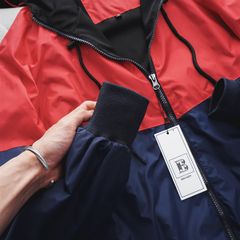 Áo khoác dù 2 lớp phối 2 màu thời trang (Mẫu 4)