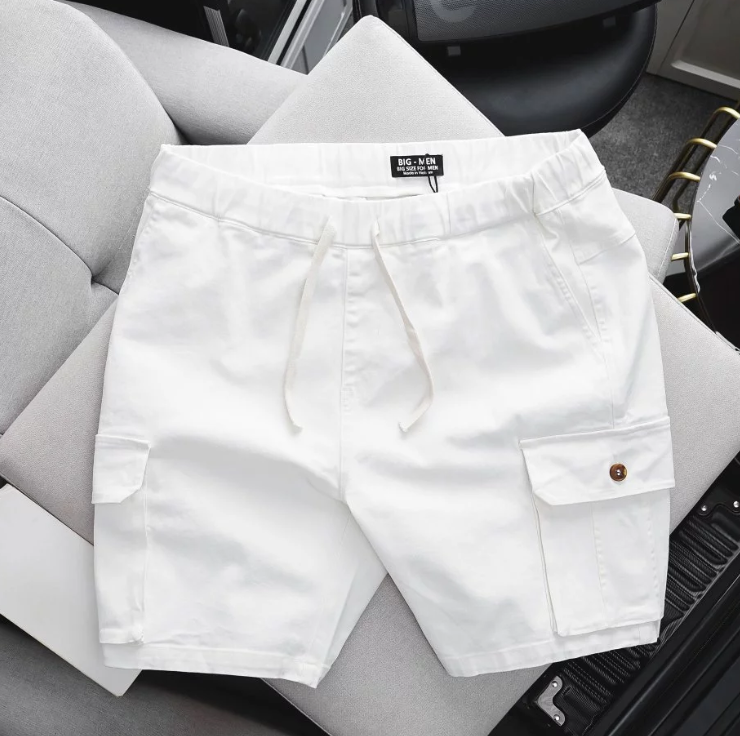 Quần short kaki lưng thun túi hộp đủ màu (Mẫu 4)