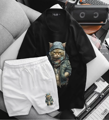 [Big Men] Set bộ cotton bigsize nam thời trang cỡ đại < 140kg - in mèo SM