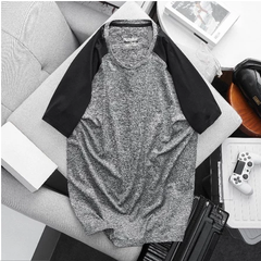 Áo thun thể thao big size nam vải thun đốm phối tay thời trang (Mẫu 4)