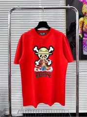 [ Big Men] Áo thun cotton thời trang bigsize nam in hình Luffy siêu ngầu < 140kg
