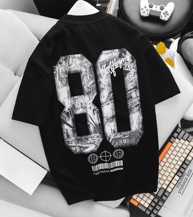 Áo thun cotton in hình 2 mặt thời trang cỡ đại bigsize nam < 140kg - số 80