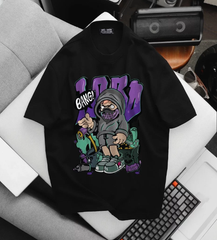 Áo thun cotton in hình ngộ nghĩnh thời trang bigsize nam cỡ đại < 140kg