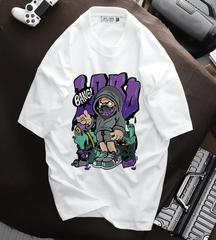 Áo thun cotton in hình ngộ nghĩnh thời trang bigsize nam cỡ đại < 140kg