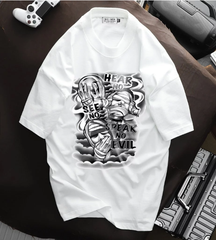 [ Big Men] Áo thun cotton bigsize nam in hình họa tiết thời trang cỡ đại bigsize nam < 135kg