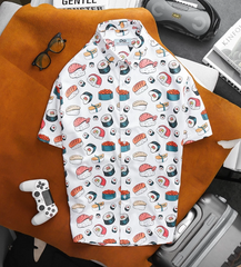 SALE 99K - Áo sơ mi tay ngắn họa tiết thời trang unisex 50-130kg(mẫu 8)