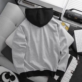 Áo hoodie tông xám bigsize nam nữ mặc đẹp 80-130kg (Mẫu 2)