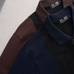 Áo thun polo phối sọc 2 màu bigsize nam (mẫu 20)