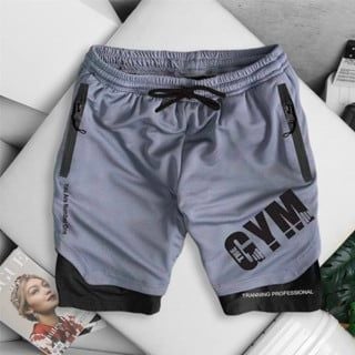Quần short thun, quần tập gym bigsize nam chất vải mè 2 lớp (Mẫu 4)