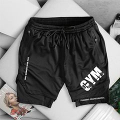 Quần short thun, quần tập gym bigsize nam chất vải mè 2 lớp (Mẫu 4)