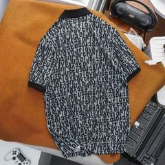 Áo thun polo họa tiết toàn thân vải gân lạnh bigsize nam (mẫu 22)