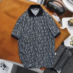 Áo thun polo họa tiết toàn thân vải gân lạnh bigsize nam (mẫu 22)