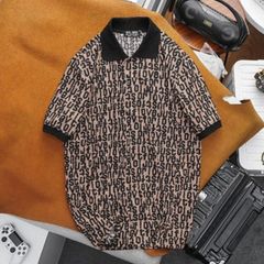 Áo thun polo họa tiết toàn thân vải gân lạnh bigsize nam (mẫu 22)