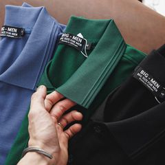 Áo thun polo nhiều màu chất cá sấu trơn bigsize nam < 140kg - polo 65