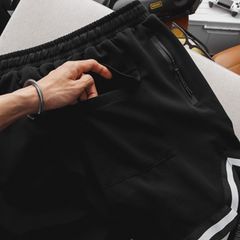 Quần short thun viền chân dây đai bigsize nam (Mẫu 3)