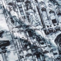 SALE  149K - Áo sơ mi cổ đăng tông họa tiết thời trang lâu đài (mẫu 7)