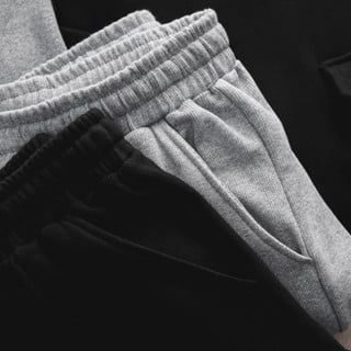 Set bộ quần áo nam big size phối túi thời trang vải cotton gân (Mẫu 5)