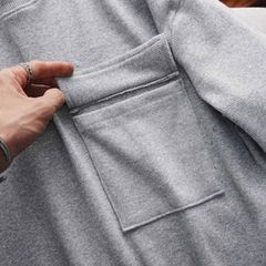 Set bộ quần áo nam big size phối túi thời trang vải cotton gân (Mẫu 5)