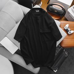Set bộ quần áo nam big size phối túi thời trang vải cotton gân (Mẫu 5)