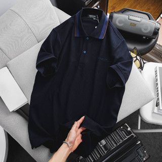 Áo thun polo phối sọc 2 màu bigsize nam (mẫu 20)