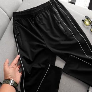 Quần thun dài thể thao ống suông 2 sọc (Mẫu 3)