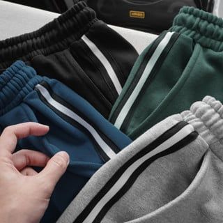 Short nỉ da cua viền sọc nhiều màu thời trang (Mẫu 4)