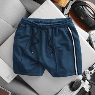 Short nỉ da cua viền sọc nhiều màu thời trang (Mẫu 4)