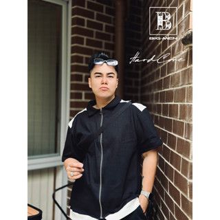 Áo thun polo phối tay dây kéo dài bigsize (mẫu 21)