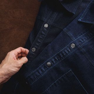 Áo khoác jean big size vải jean co giãn <130kg (Mẫu 2)
