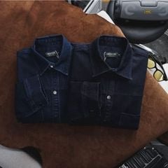 Áo khoác jean big size vải jean co giãn <130kg (Mẫu 2)