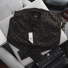 Áo sơ mi tay dài vải caro thời trang phối túi MẪU 2 (Mẫu 7)