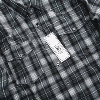 Áo sơ mi tay dài vải caro thời trang phối túi MẪU 2 (Mẫu 7)