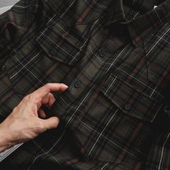 Áo sơ mi tay ngắn vải caro thời trang phối túi mẫu 2 (Mẫu 10)