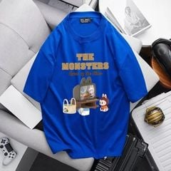 [Big Men] Áo thun cotton bigsize nam in hình ngộ nghĩnh bigsize cỡ đại < 140kg