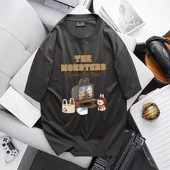 [Big Men] Áo thun cotton bigsize nam in hình ngộ nghĩnh bigsize cỡ đại < 140kg