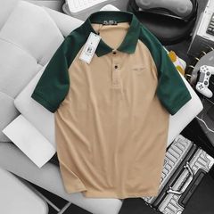 Áo thun polo raplan thêu họa tiết chất cotton 2 chiều 100% big size 85-130kg