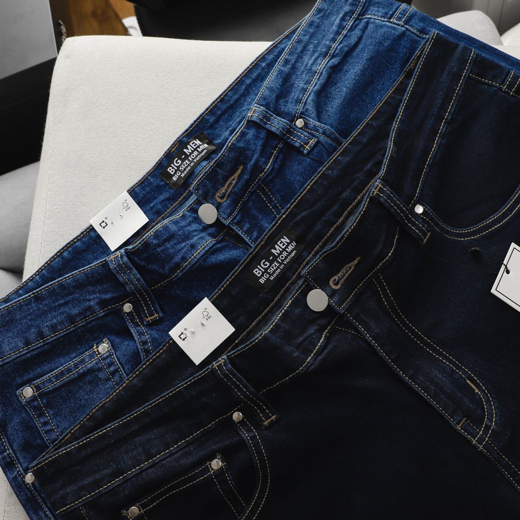 Quần jean dài tông xanh đen, xanh mực 157 159 slimfit (Mẫu 12)