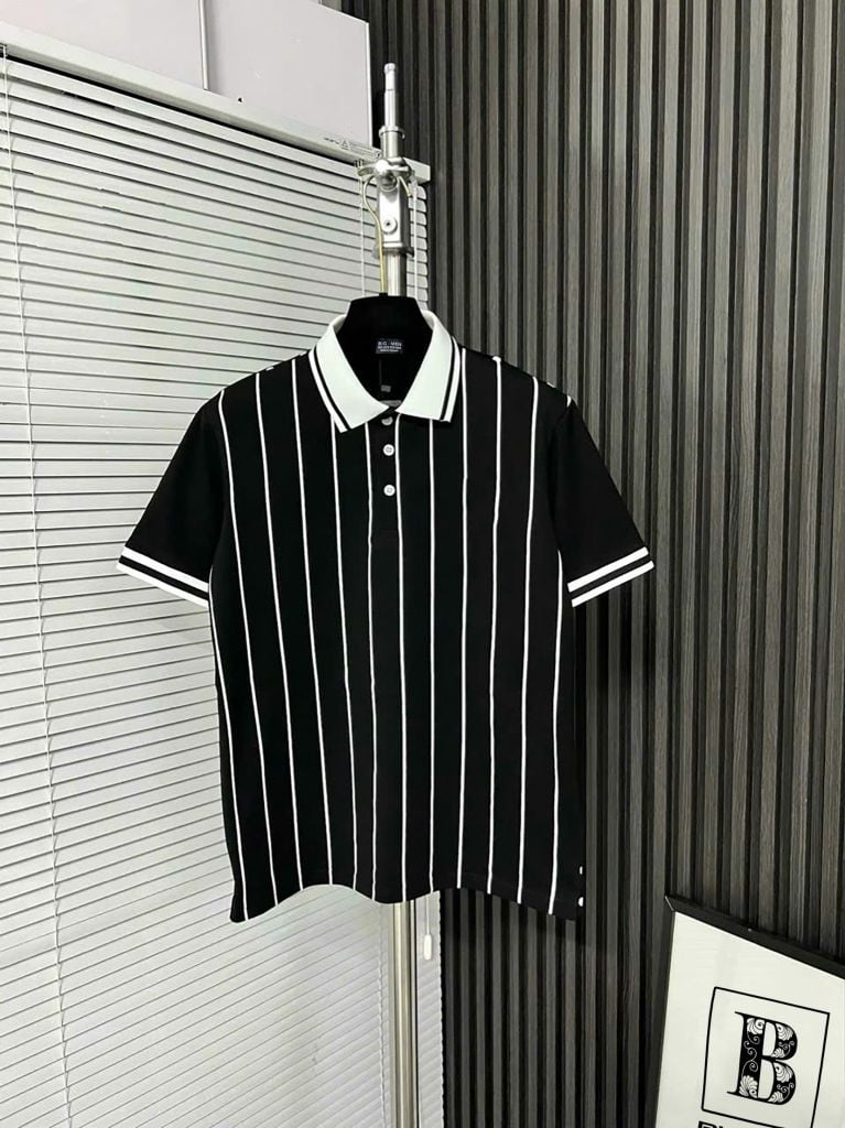 Áo thun polo big size vải cotton co giãn in lụa (mẫu 55)