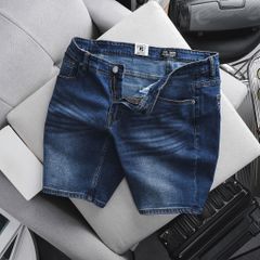 Quần short jean tông xanh trơn thời trang bigsize 266 276 430 (Mẫu 10)