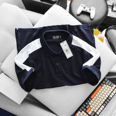 Áo thun polo phối sọc vai thời trang cỡ đại bigsize nam (mẫu 46)