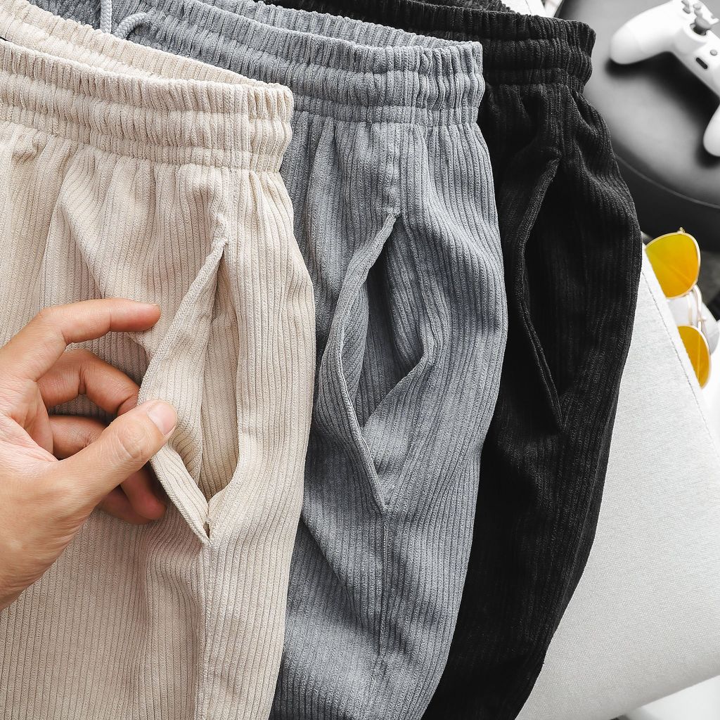 Quần short thun ngắn vải nhung tăm thời trang (Mẫu 10)
